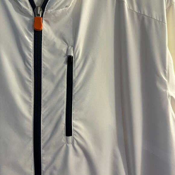 Save The Duck Rainy Jacket Lightweight Full Zip Hooded White Men’s Size Medium - Picture 6 of 12